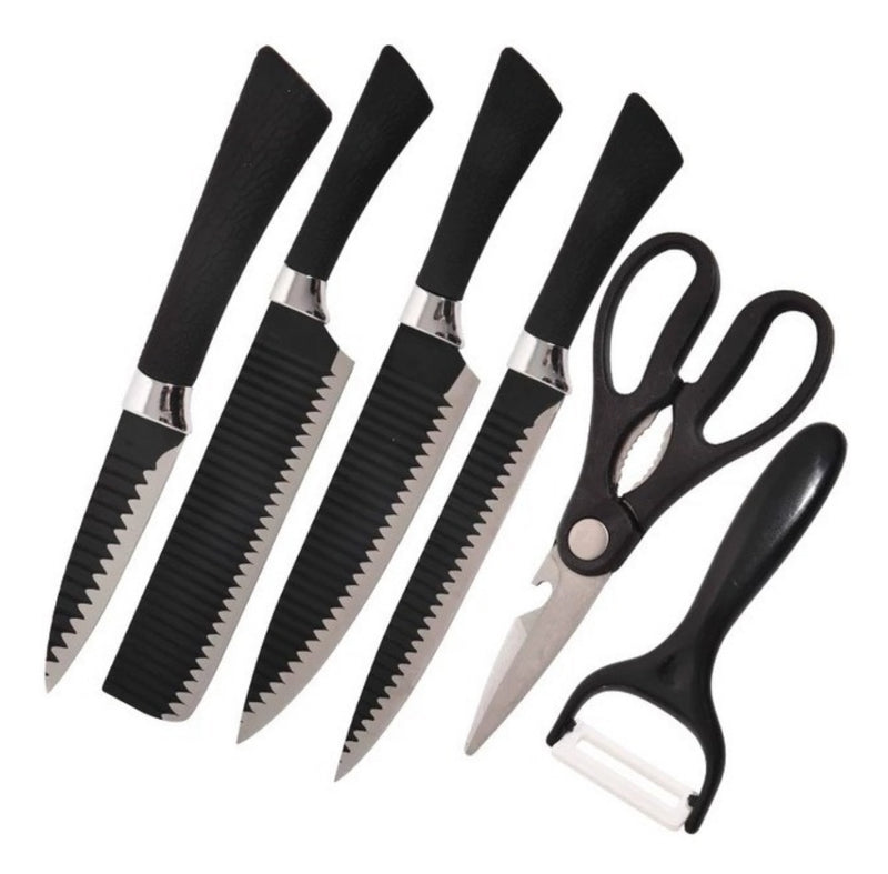 Kit de Cuchillos Negros: Elegancia en tu Cocina